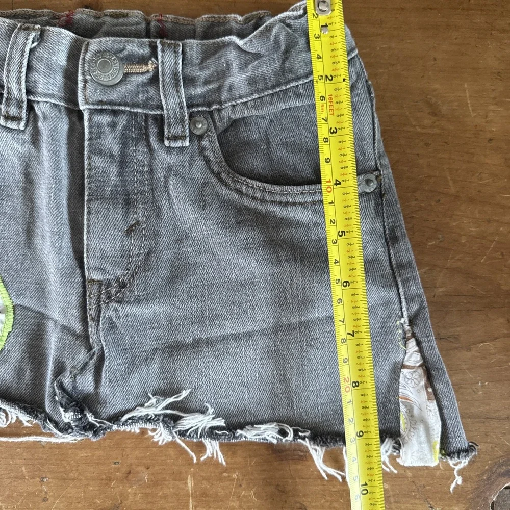 Kids Vintage Levi's‎ Altered Mini Skirt Country Music Cowboy Cowgirl Denim OOAK